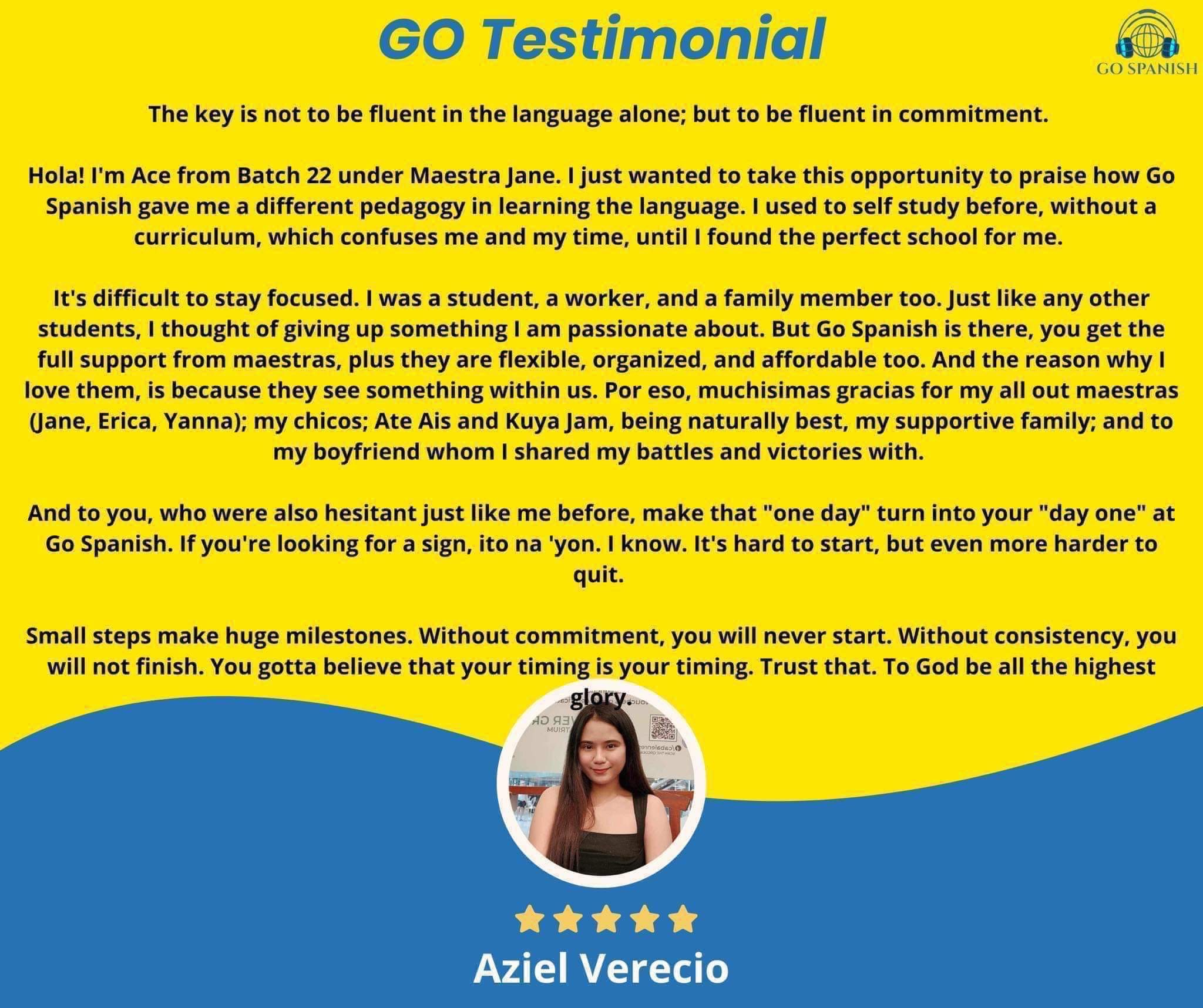 Testimonial